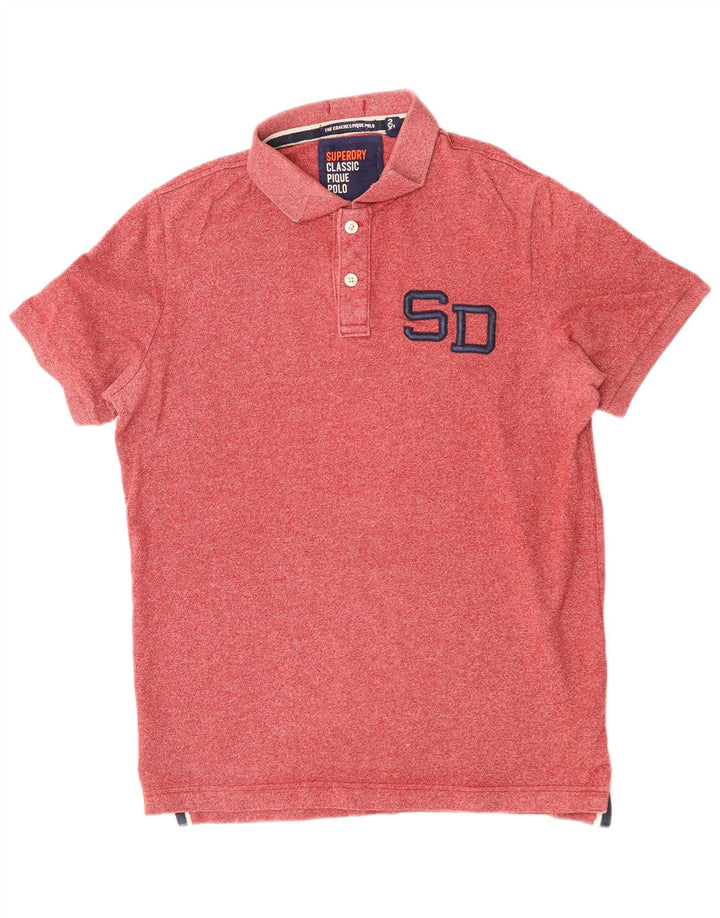 SUPERDRY Polo Coupe Classique Homme 2XL Rouge Coton