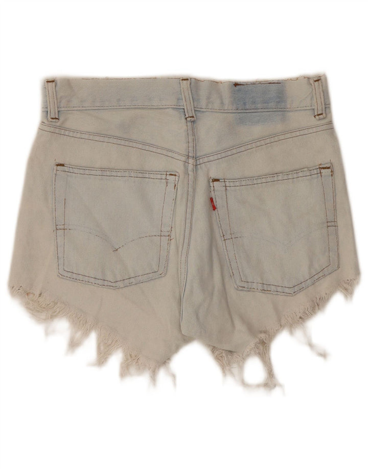 Levi's Short en Denim Déchiré W28 Femme Bleu Moyen