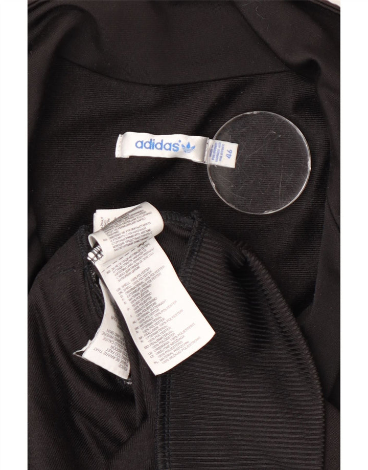 Adidas Veste de survêtement graphique pour femme EU 46 Large Noir Polyester