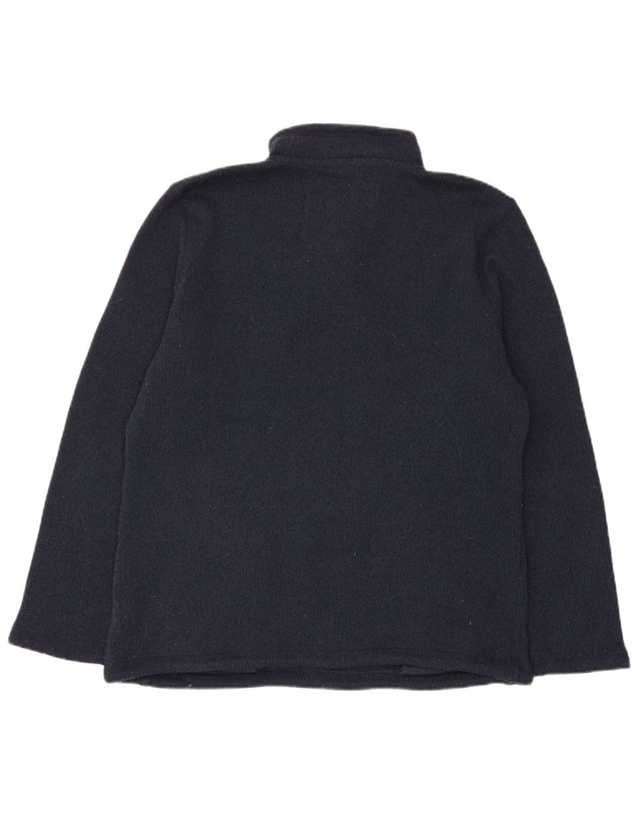 Weird Fish Pull à col boutonné pour homme en polyester bleu marine Taille L