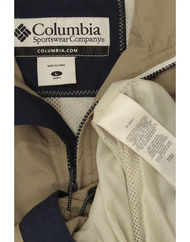 Columbia Veste de pluie pour homme UK 40 Large Kaki Nylon