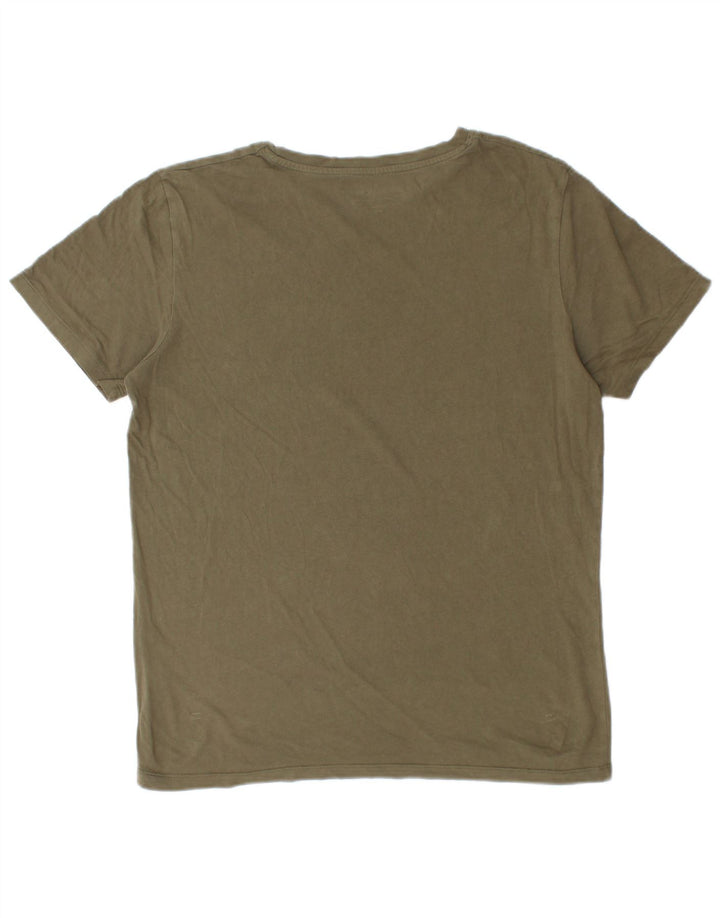 Jack & Jones T-Shirt Homme Haut Large Kaki Coton