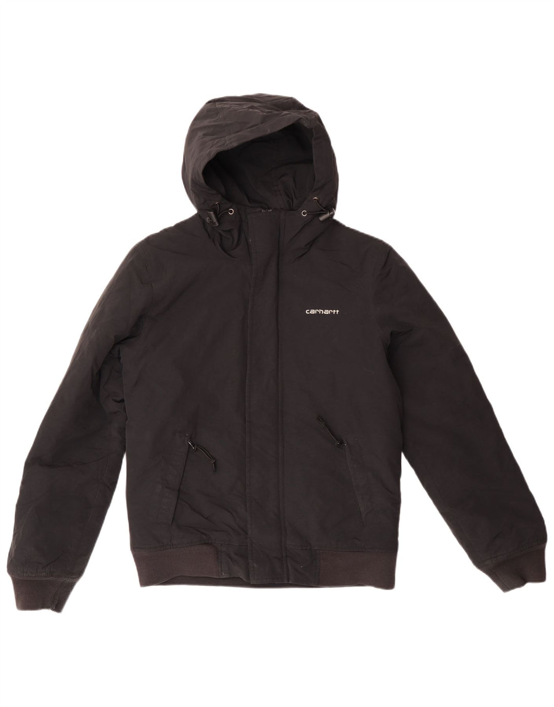 Carhartt Veste coupe-vent à capuche pour homme XS en nylon noir