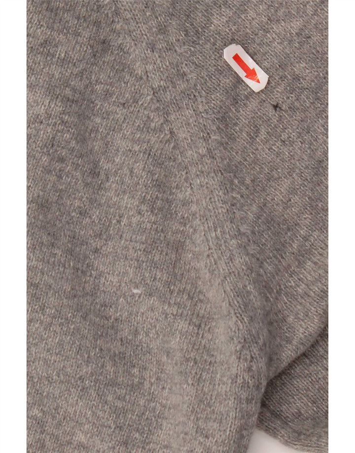 Barbour Pull col bateau pour homme en laine grise grande taille