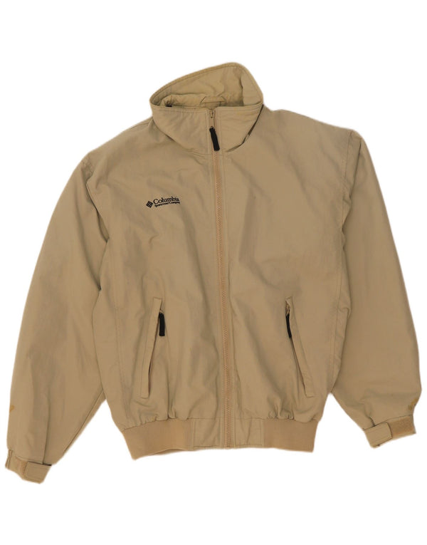 Columbia Veste de pluie pour homme UK 36 Small Beige Nylon
