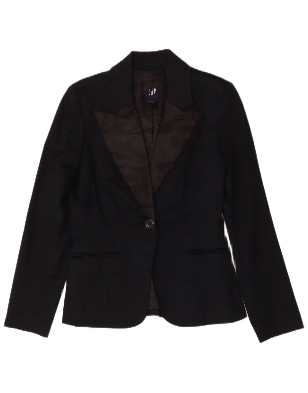 Gap Veste Blazer 1 Bouton Femme US 6 Coton Bleu Marine Moyen