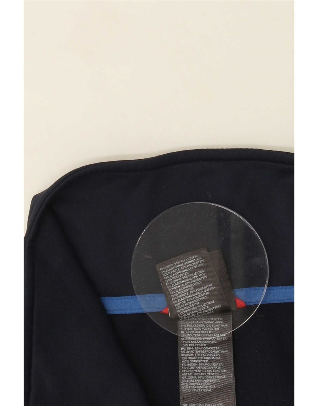 The North Face Veste de survêtement pour homme Small Bleu Colorblock Polyester