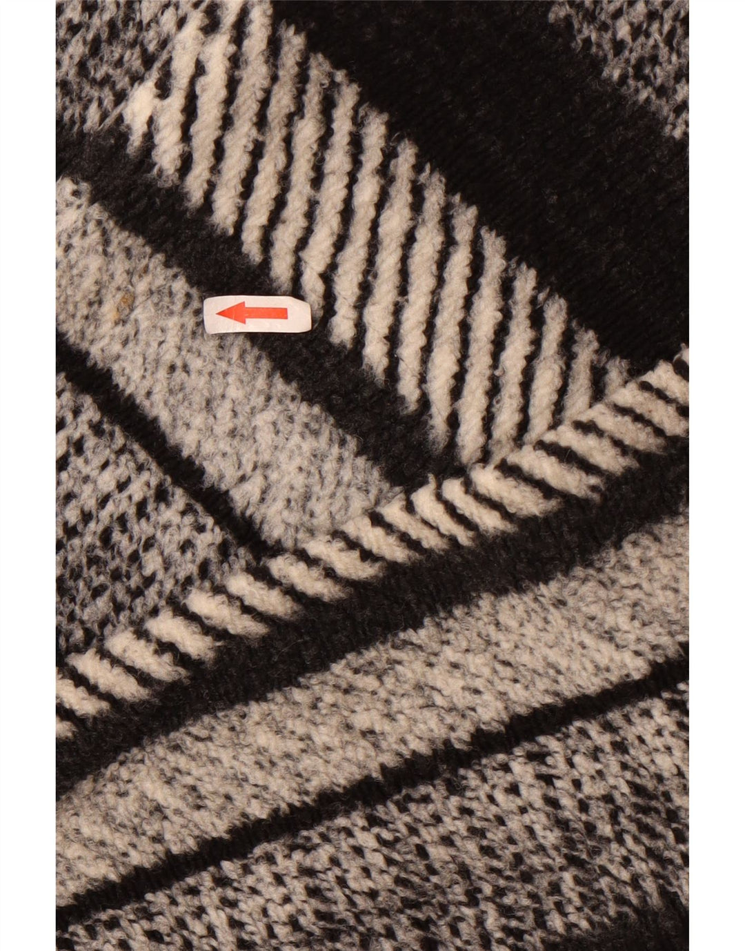 Oncle Sam Pull à col zippé pour homme XL en polyester rayé noir