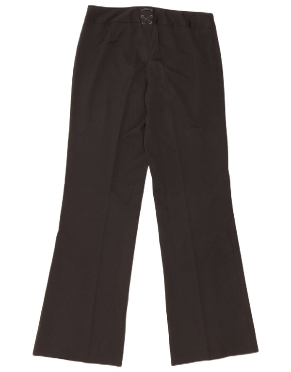 Oasis Pantalon de costume bootcut pour femme UK 10 Small W28 L31 Noir Polyester