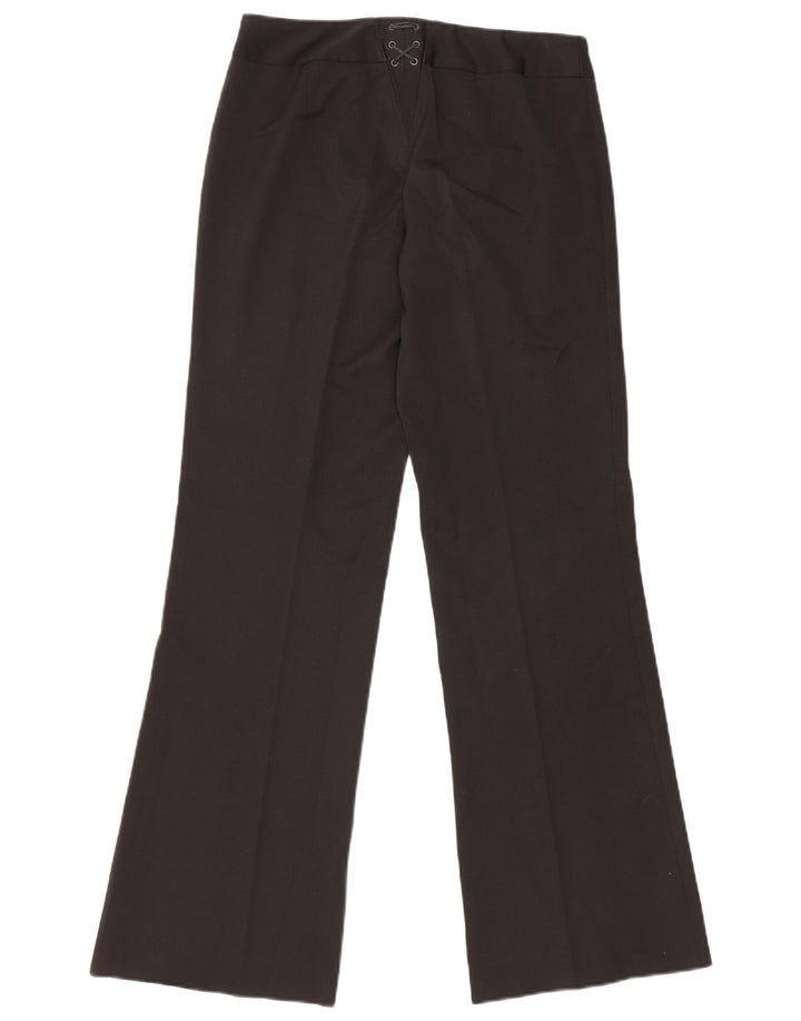 Oasis Pantalon de costume bootcut pour femme UK 10 Small W28 L31 Noir Polyester