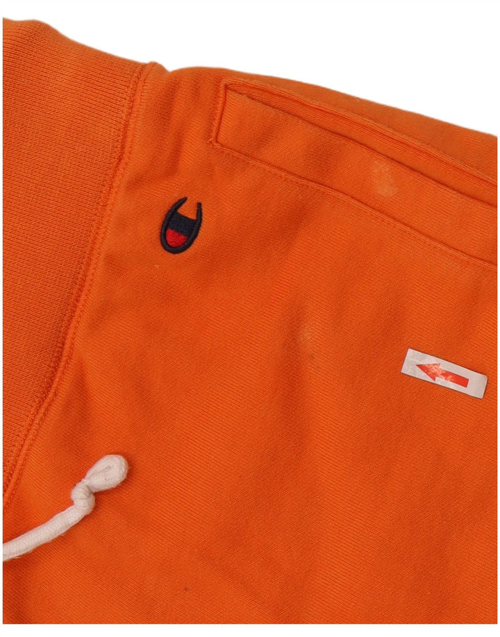 Champion Short de Sport Graphique Homme Orange Moyen Coton