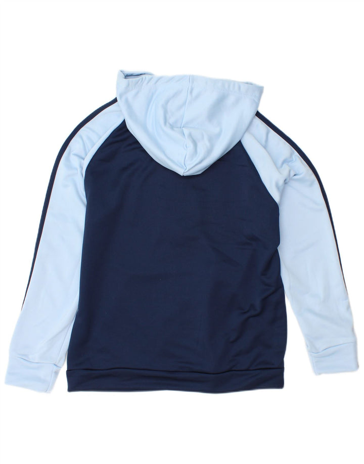 ADIDAS Pull à capuche zippé pour femme UK 20/22 XL Bleu marine Colourblock