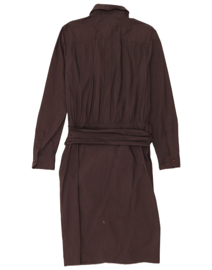 Intrend Robe chemise pull pour femme UK 14 Grand coton marron