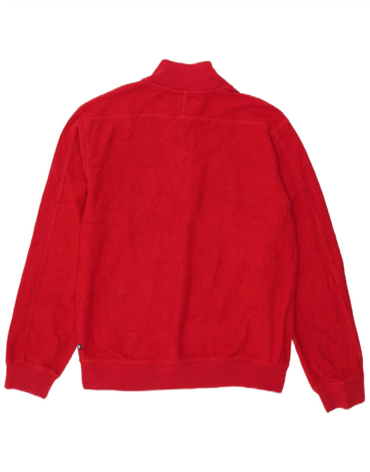 CHAPS Pull col boutonné pour garçon 15-16 ans XL Rouge Colourblock