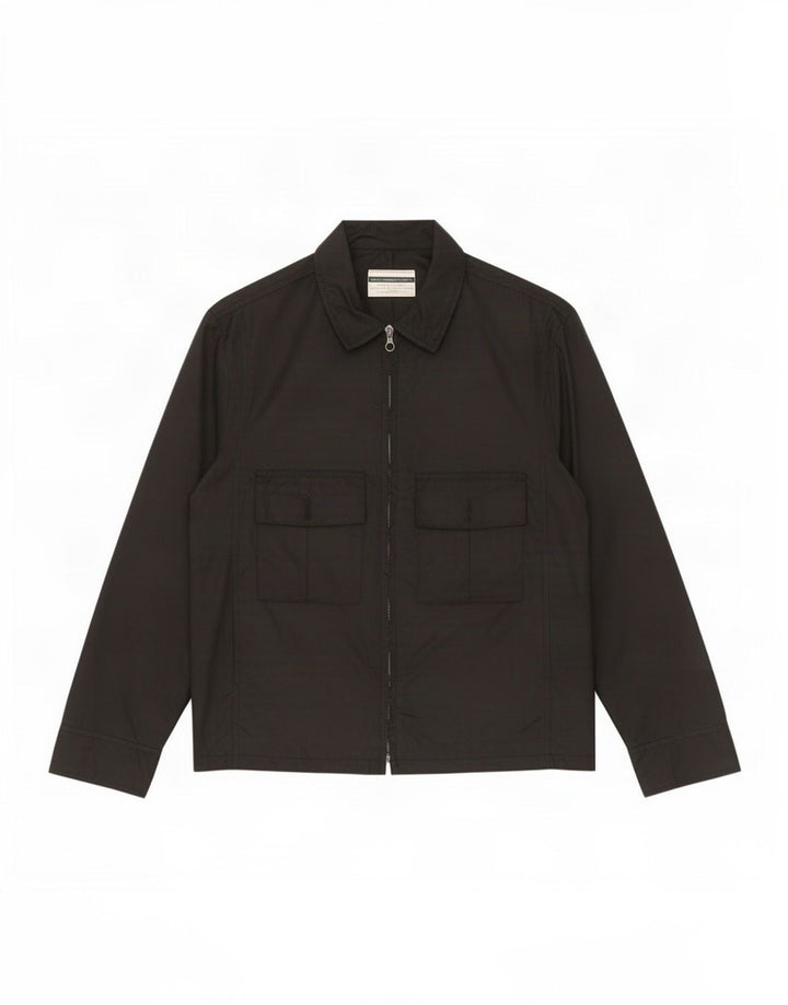 Benetton Veste Utility IT 44 Femme Noir Moyen Polyamide