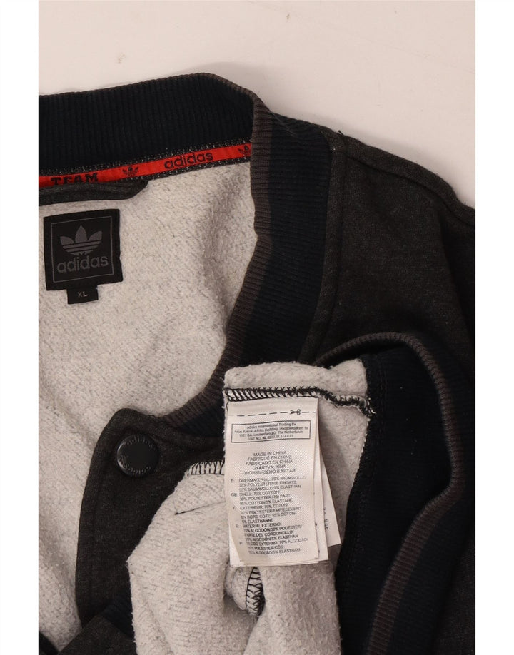 Adidas Veste de survêtement pour homme XL Gris Coton