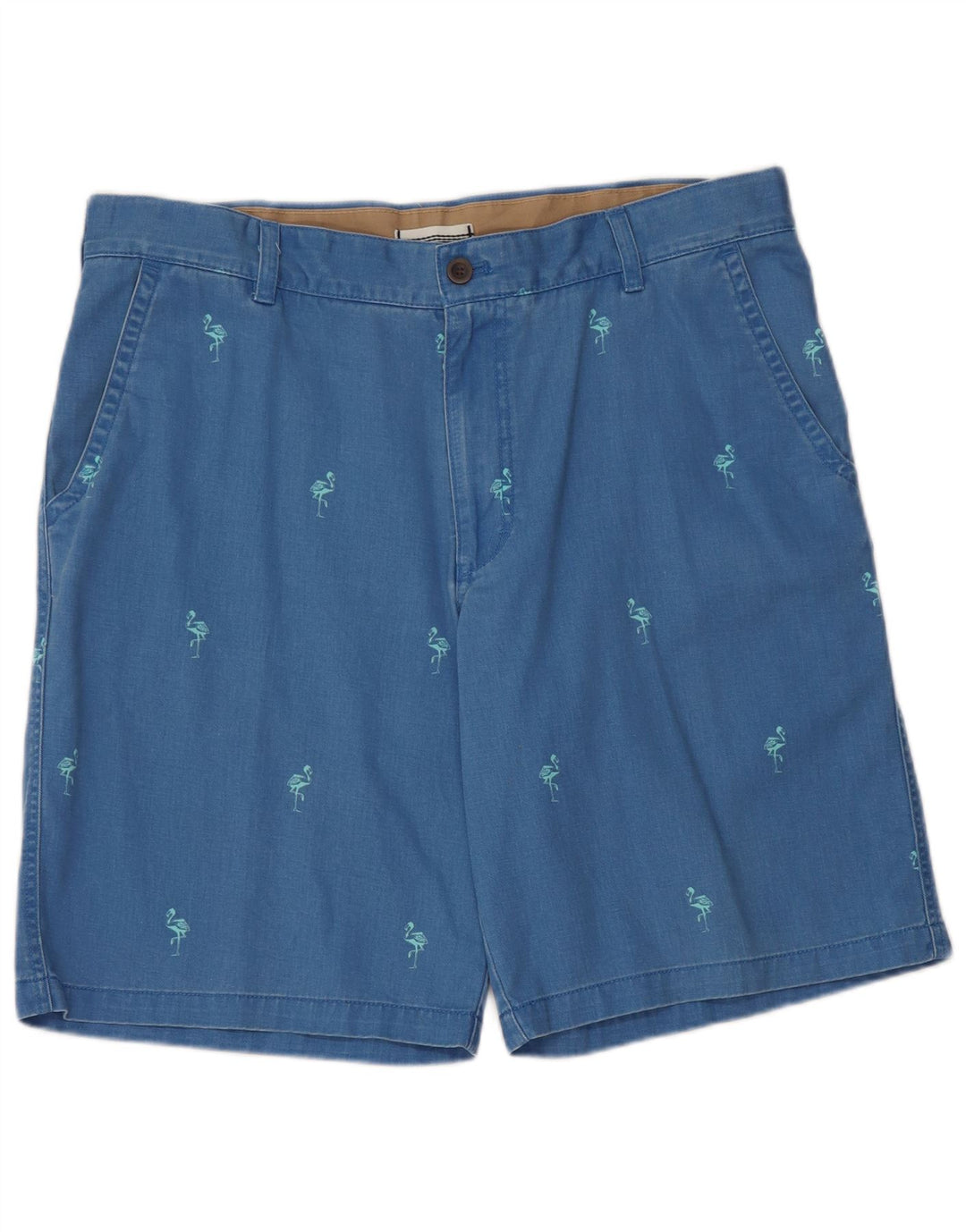 IZOD Short Chino Homme Salt Water W36 Grand Bleu Tacheté Coton