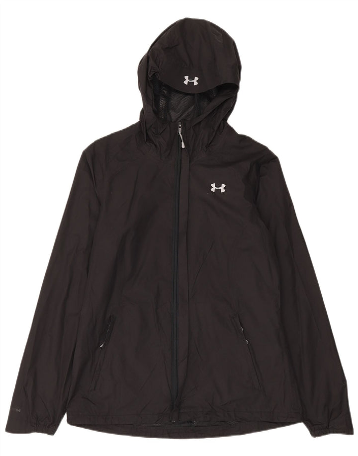 Under Armour Veste de pluie à capuche pour homme UK 36 Small Noir Polyester