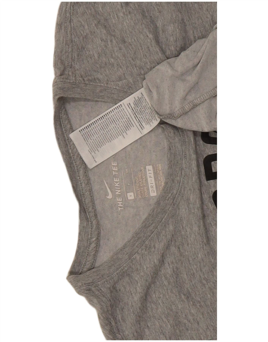 Nike Hommes Dri Fit Graphic T-Shirt Haut Petit Gris Coton