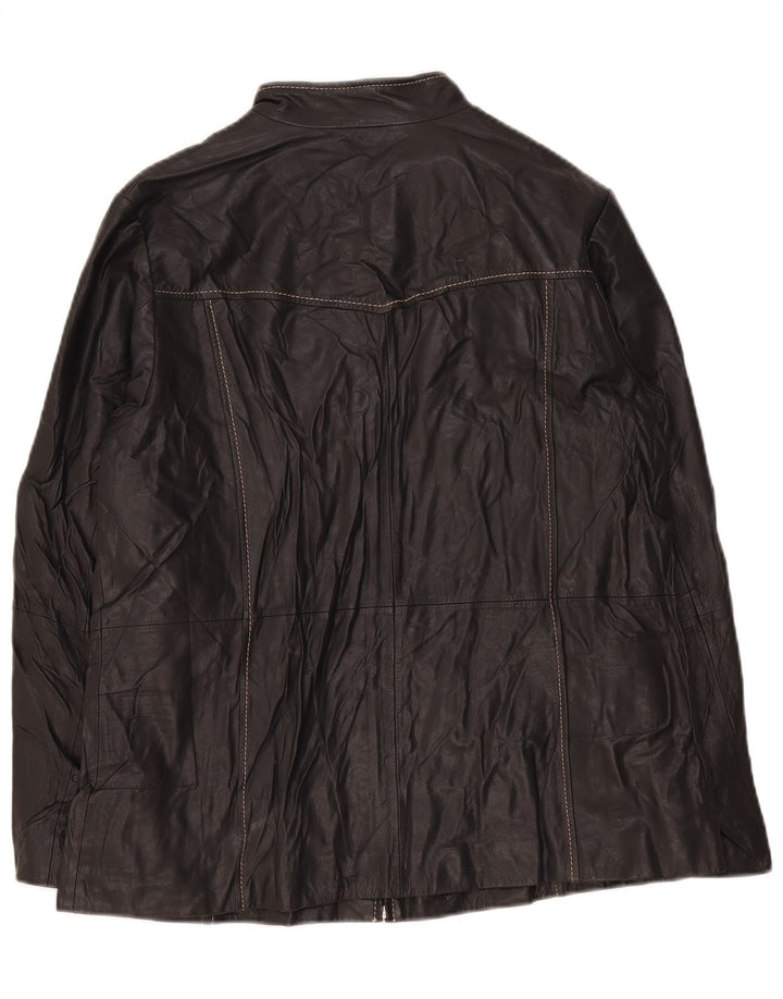 Persona Veste en cuir pour femme Taille 21 Noir moyen