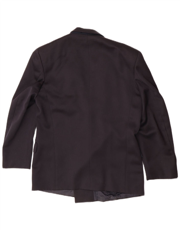 Hugo Boss Veste blazer à double boutonnage pour homme EU 48 Bleu marine moyen