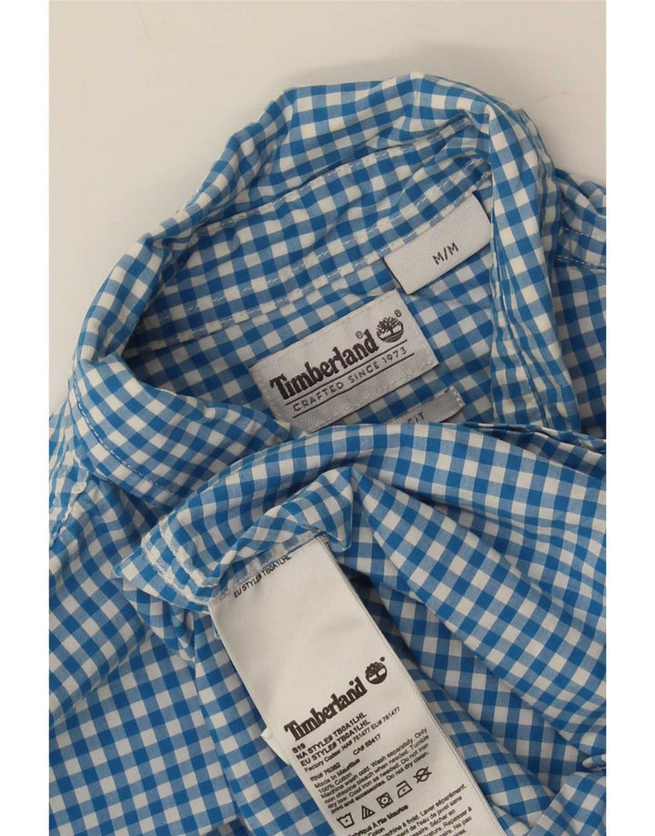 Timberland Chemise Regular Fit Homme Bleu Moyen Carreaux Coton