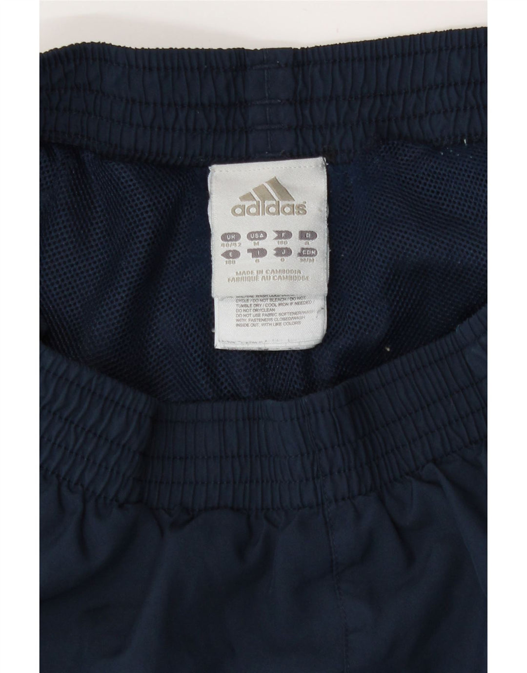 Adidas Pantalon de survêtement pour homme UK 40/42 Bleu marine moyen Polyester