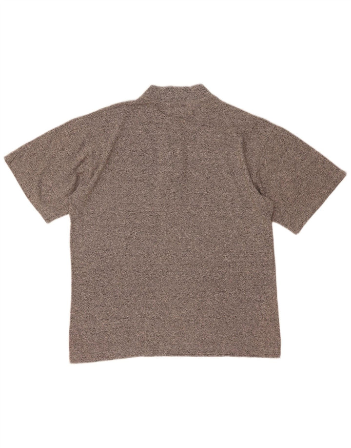 MCROSS Polo Homme Gris Moyen Moucheté