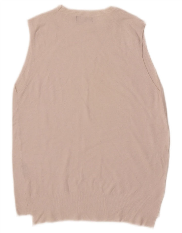Zara Womens Vest Débardeur UK 14 Grand Blanc