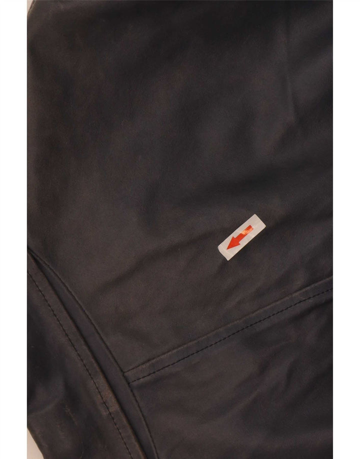 Kiros Veste en Cuir Homme IT 52 XL Bleu Marine