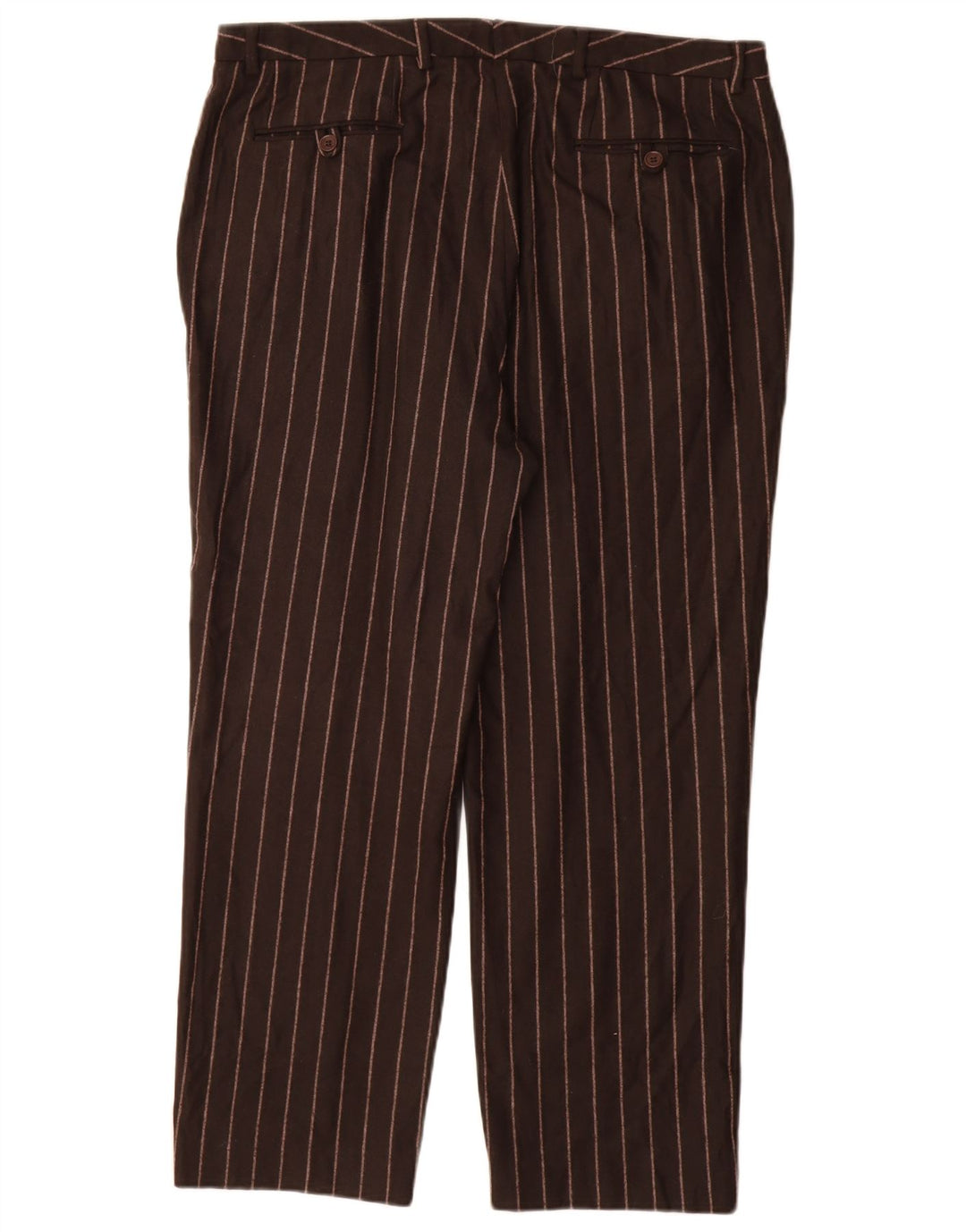 VERSACE Pantalon Versus Casual Femme IT 52 2XL W38 L29 Marron Rayé