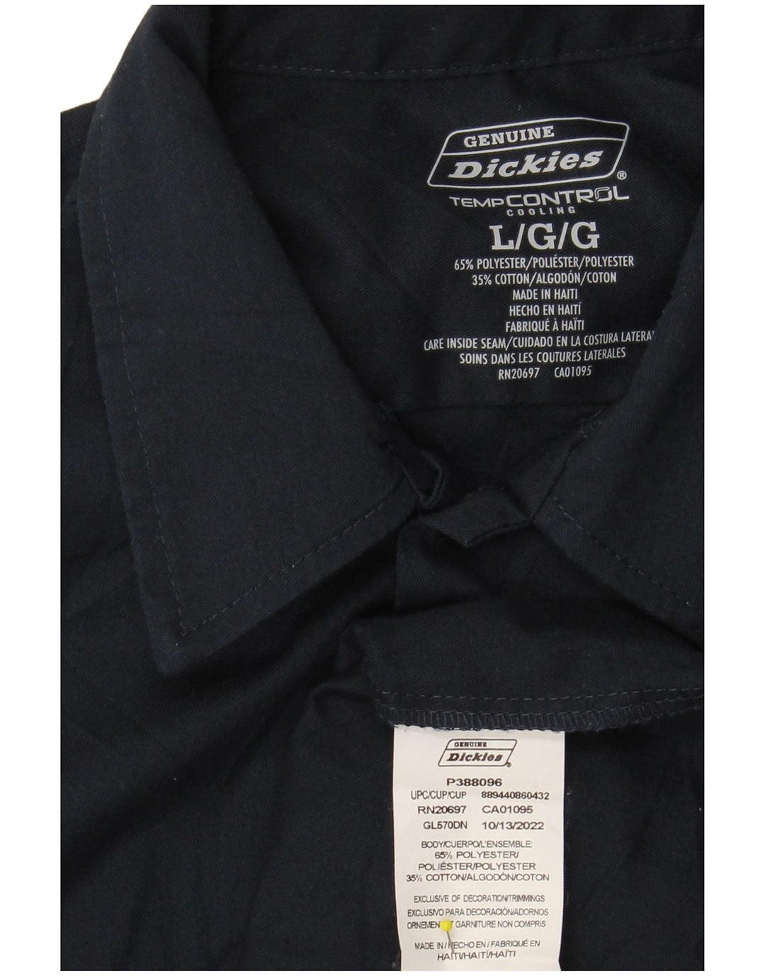 DICKIES Chemise Véritable Homme Large Bleu Marine Polyester