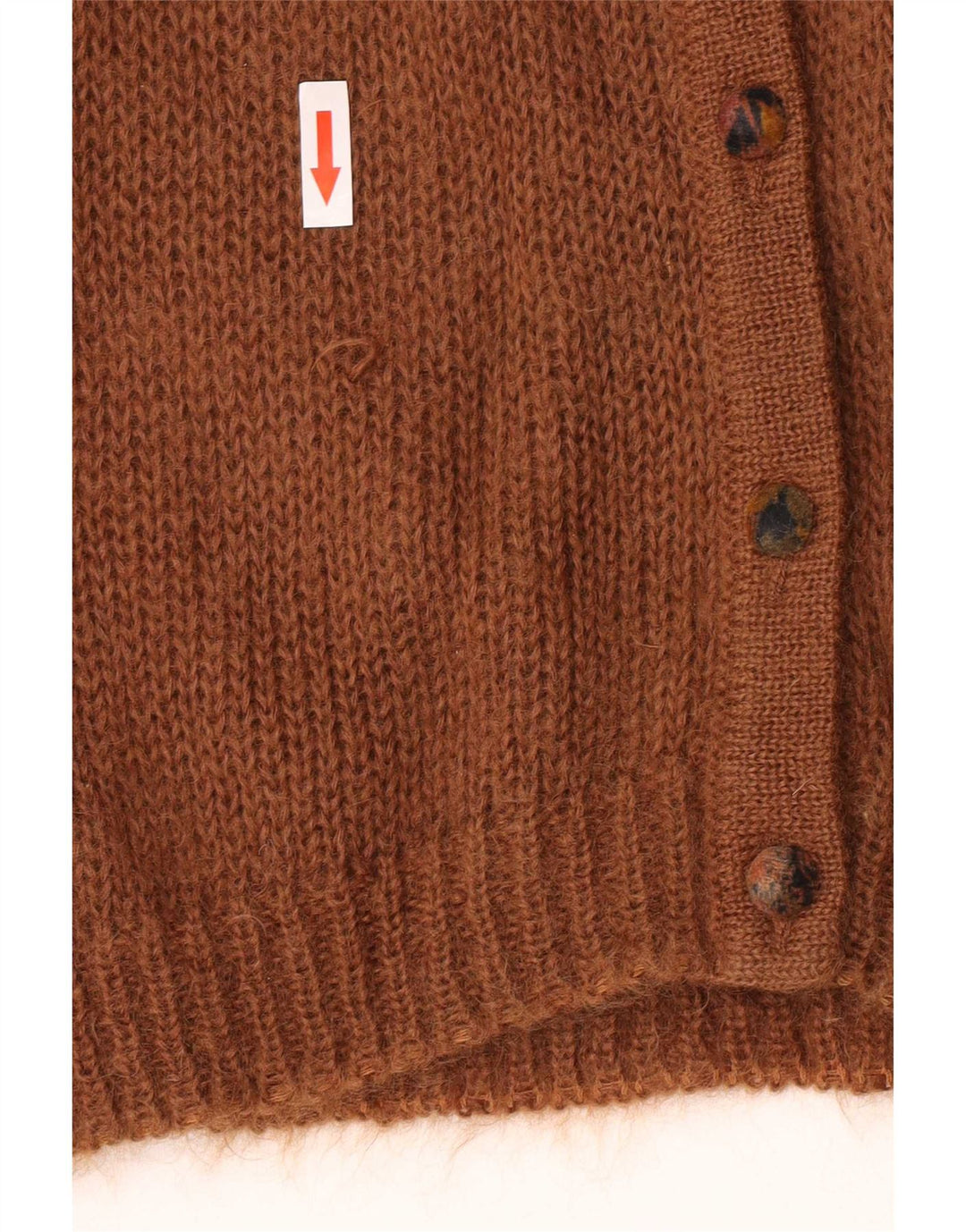Beatrice Womens Cardigan Sweater IT 44 Medium Brown Mohair
