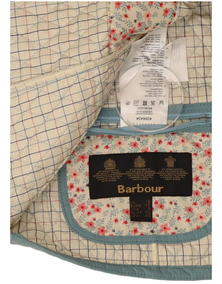 Barbour Gilet matelassé pour femme UK 12 Bleu moyen Polyamide