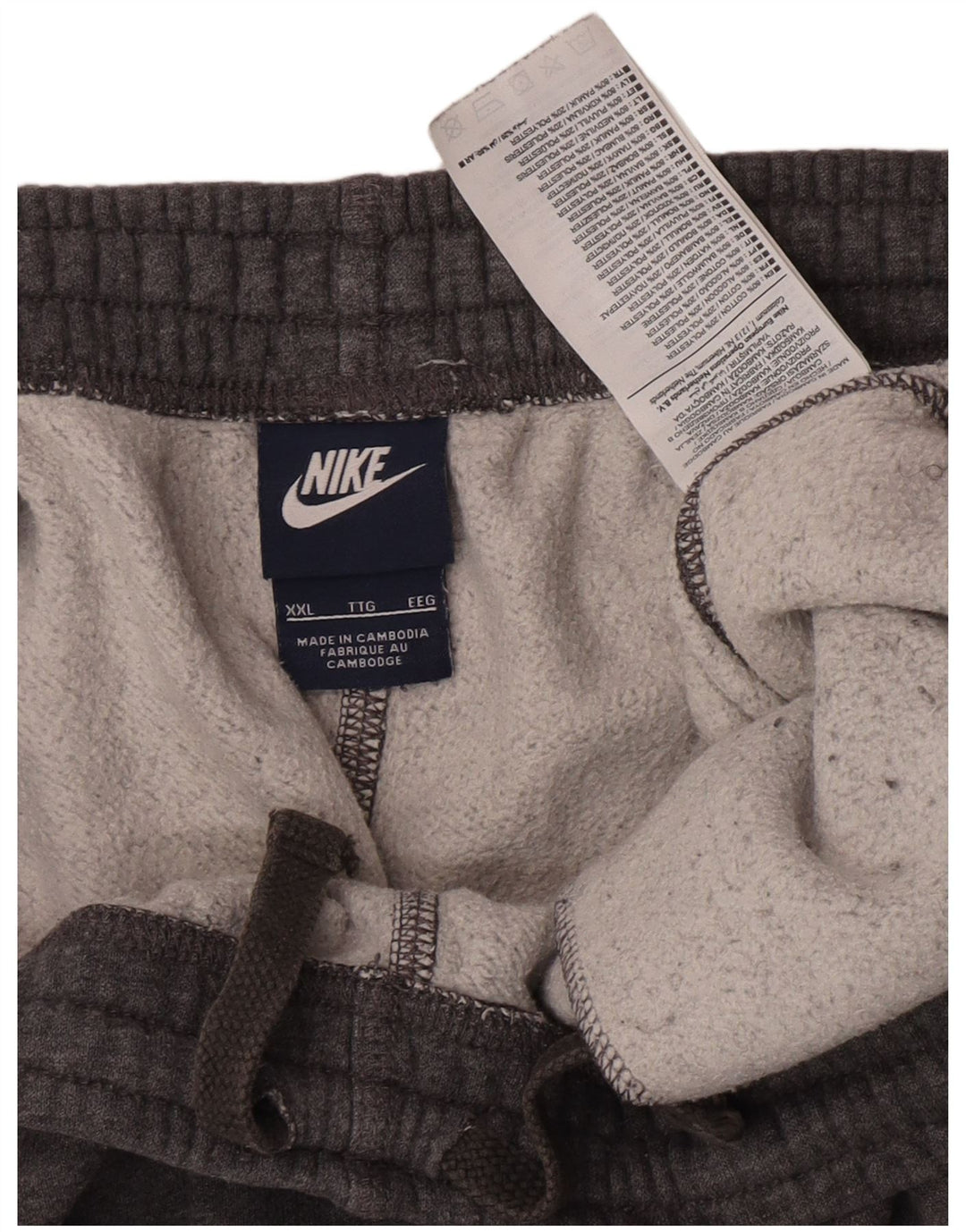 Nike Pantalon de survêtement pour homme en coton gris 2XL
