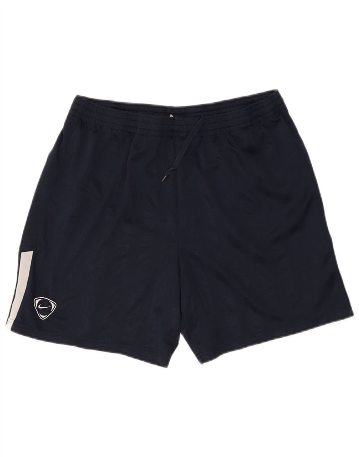 Short de sport Nike pour hommes, grand, bleu marine, polyester