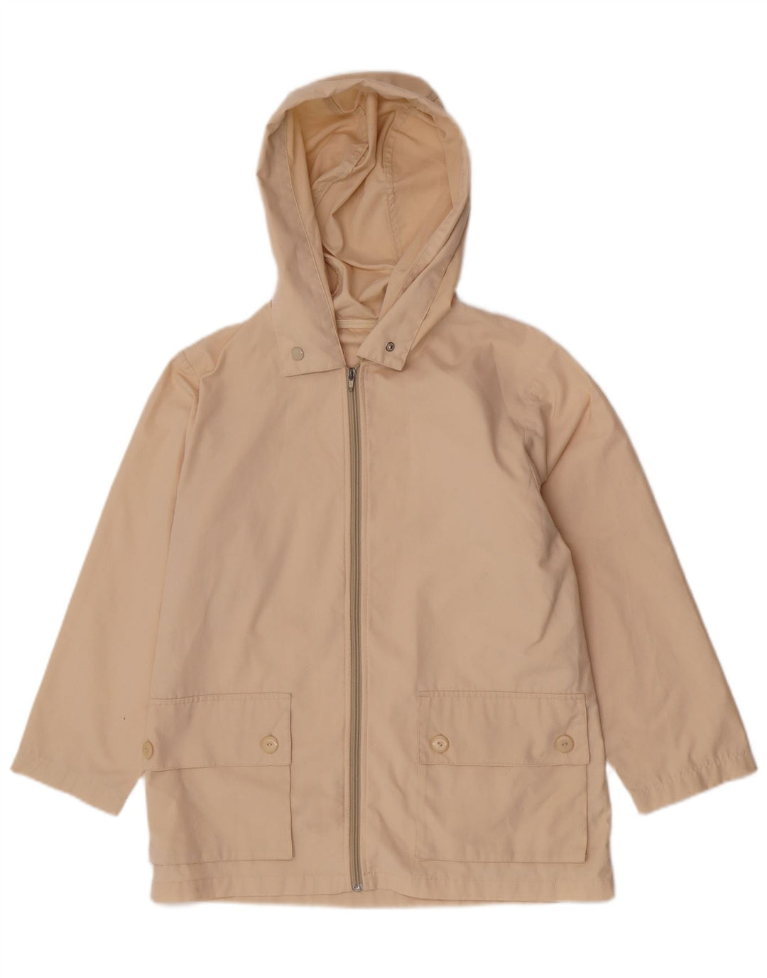veste utilitaire à capuche femme vintage UK 12 Beige Moyen