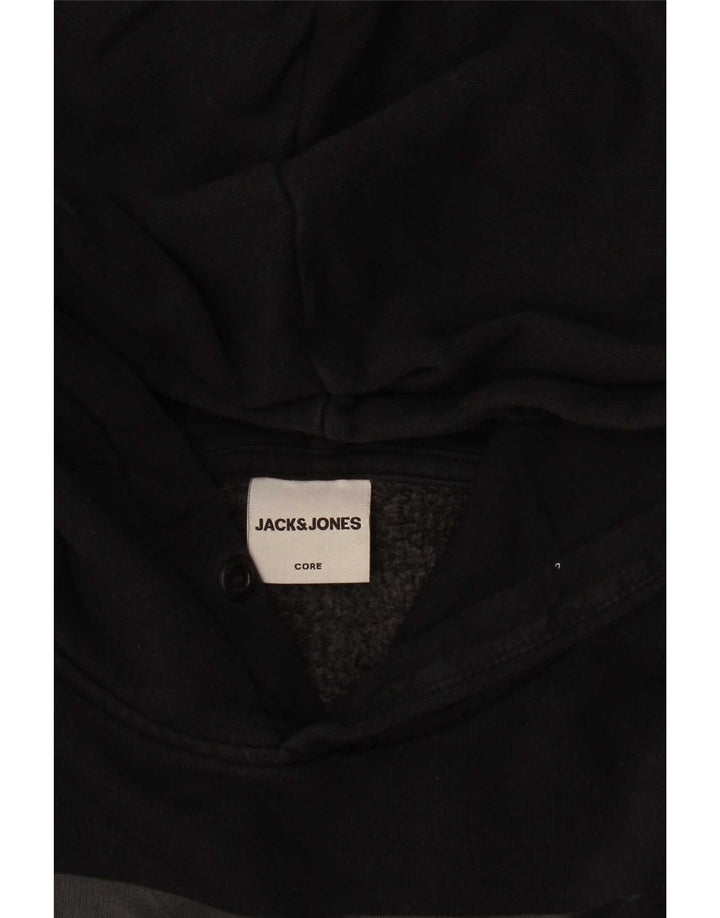 Jack & Jones Pull à Capuche Graphique Homme Petit Noir