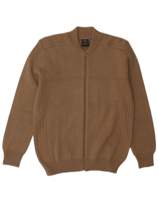 Pull Cardigan Vintage Homme Beige Moyen