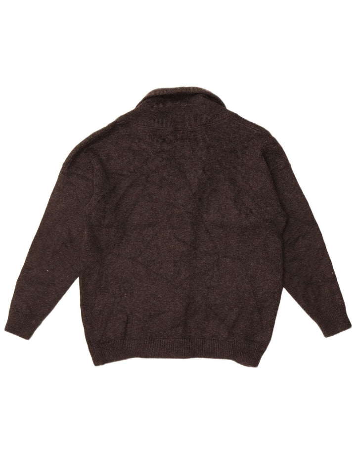 Marks & Spencer Pull Cardigan Garçon 12-13 ans Laine Gris Moyen