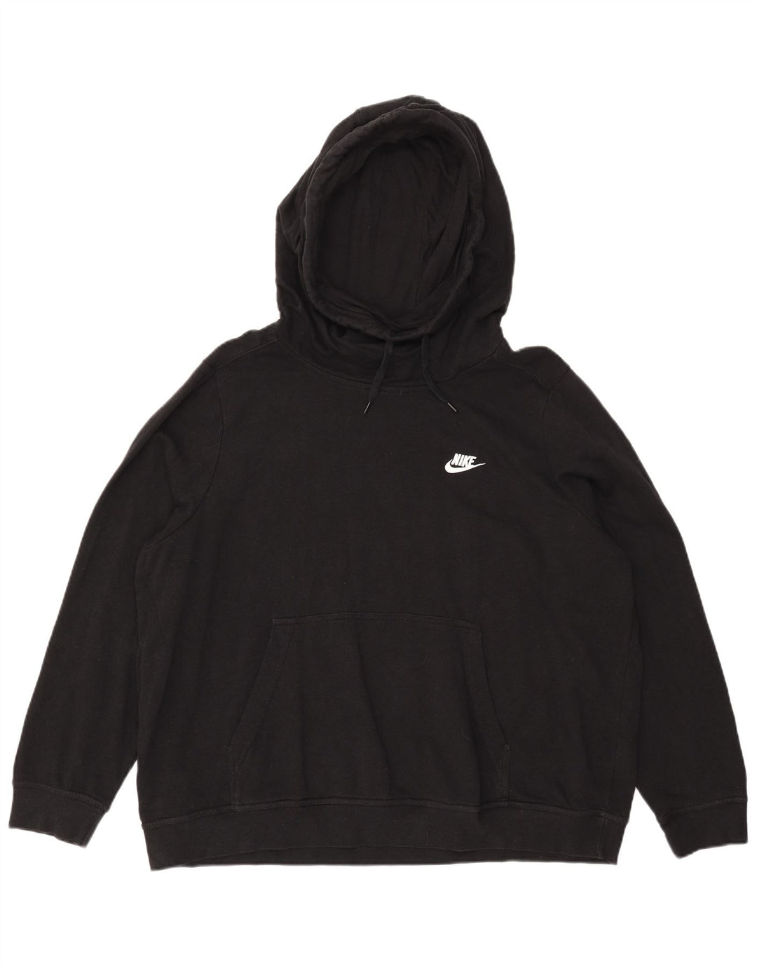 Nike Pull à capuche surdimensionné pour femme UK 20 2XL Noir Coton