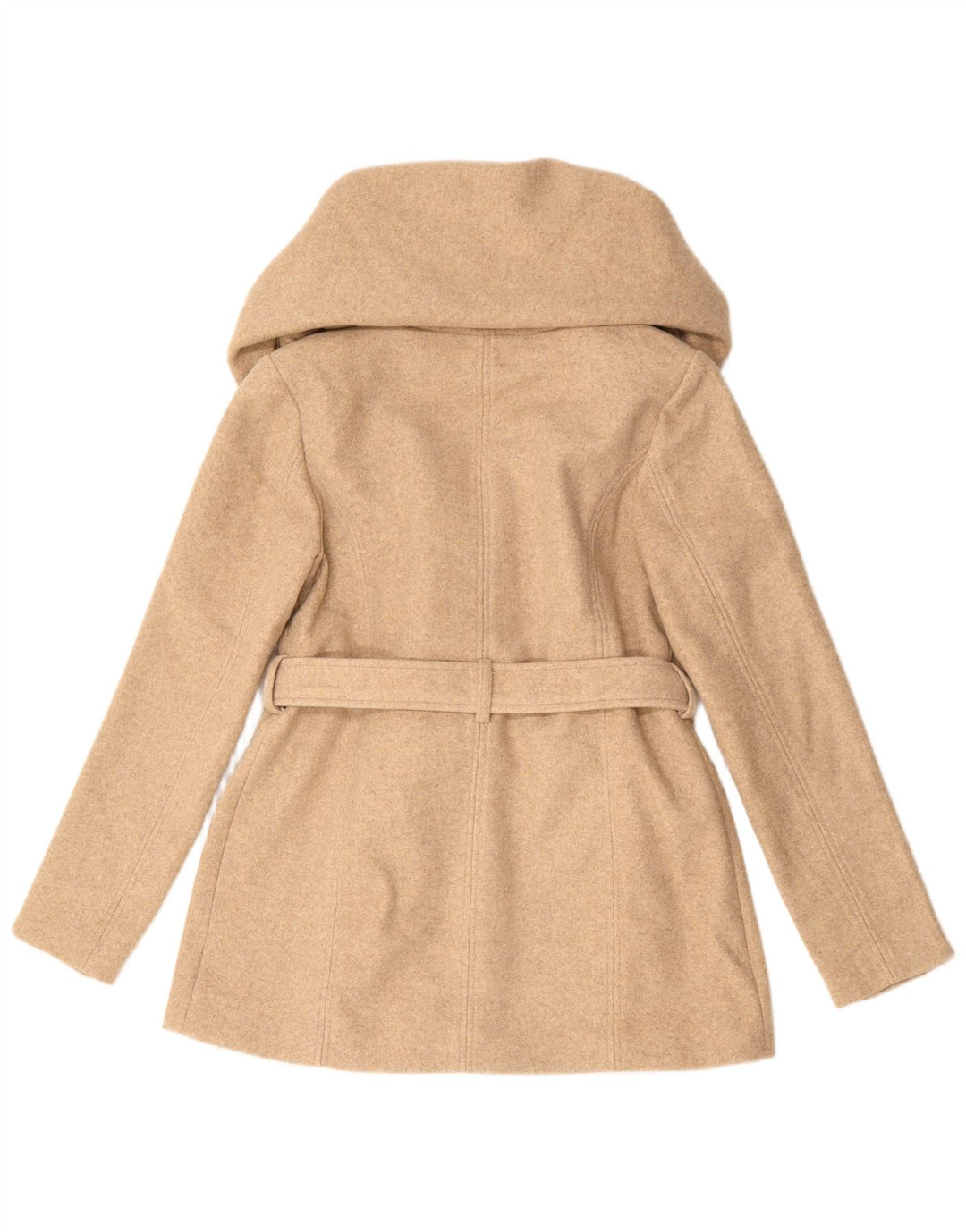 AMISU Pardessus Femme EU 40 Polyester Beige Moyen