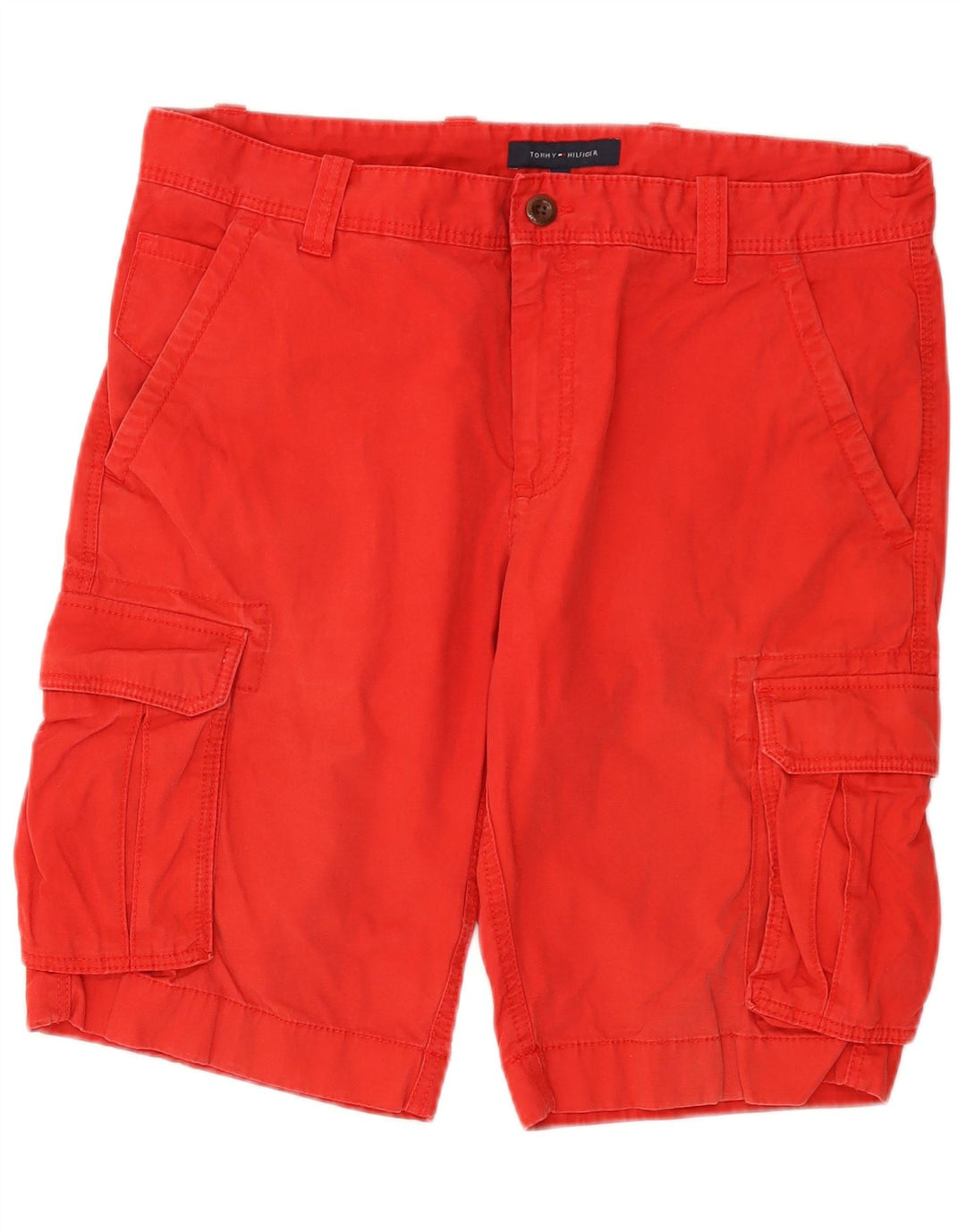 TOMMY HILFIGER Short Cargo Homme W36 Grand Rouge Coton