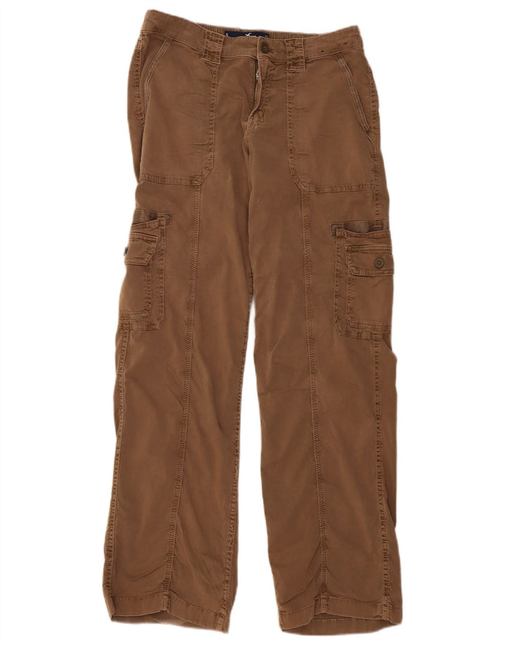 HOLLISTER Pantalon cargo baggy taille basse pour femme Small W26 L31 Marron