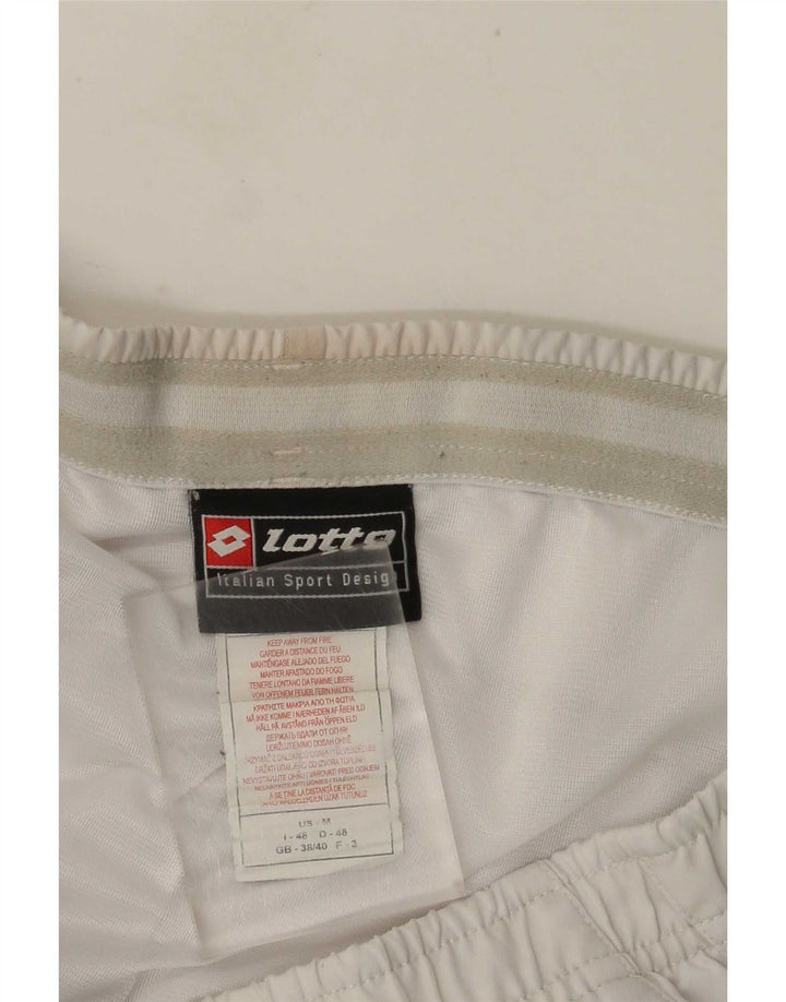 Lotto Short de sport pour homme UK 38/40 Medium Blanc Polyester
