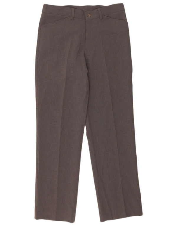 Farah Pantalon décontracté droit pour homme W32 L31 Gris Polyester