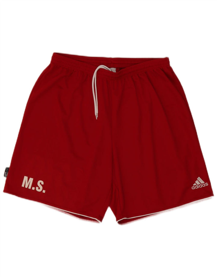 Adidas Short de sport pour homme XL Rouge Polyester