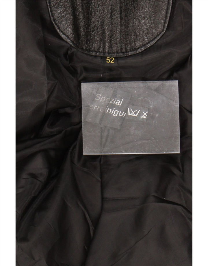 Veste en cuir homme vintage IT 52 XL Cuir noir