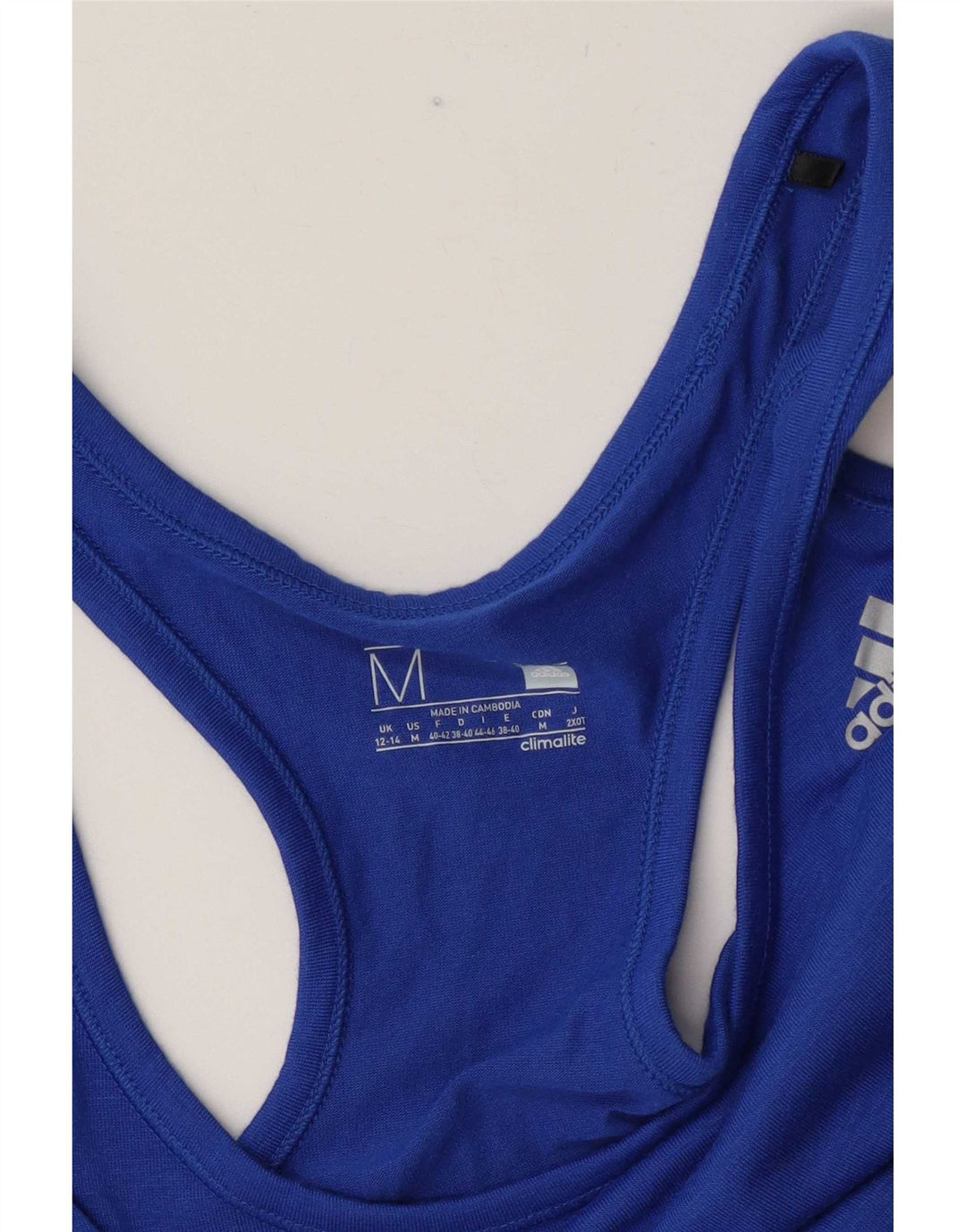 Adidas Femmes Climalite Débardeur UK 12/14 Bleu Moyen