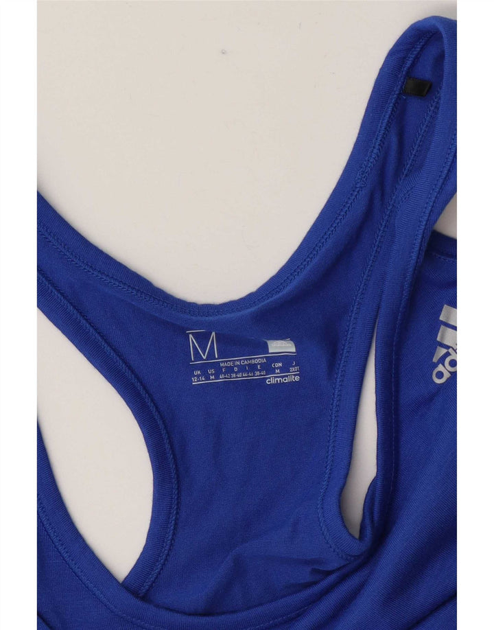 Adidas Femmes Climalite Débardeur UK 12/14 Bleu Moyen